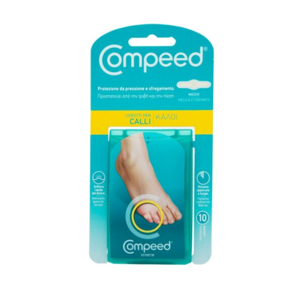 Compeed Corn Medium Plasters Επιθέματα για Κάλους Μεσαία, 10τεμ