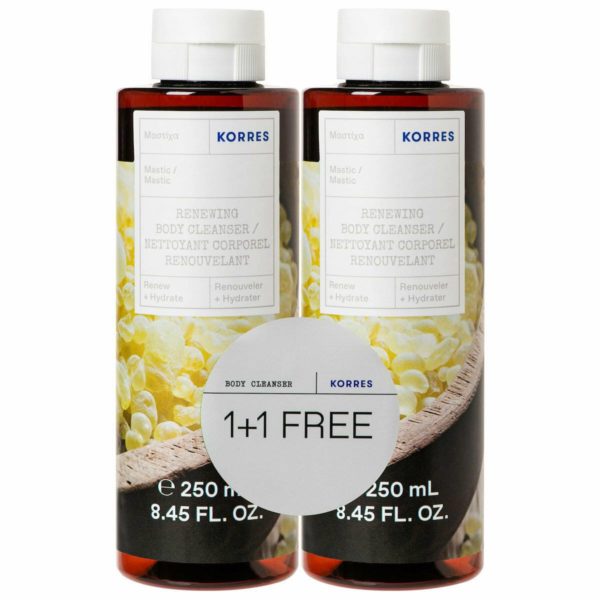 Korres Αφρόλουτρο Μαστίχα Body Cleanser 2 x 250ml (1+1 ΔΩΡΟ) Πακέτο Προσφοράς