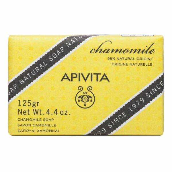 APIVITA Σαπούνι Πρόπολη 125gr με Πρόπολη & Αιθέριο Έλαιο Θυμάρι. Φυσική Μπάρα Σαπουνιού που Καθαρίζει σε Βάθος & Προσφέρει Ήπια Αντισηπτική Δράση. Ιδανικό για Λιπαρό Δέρμα.