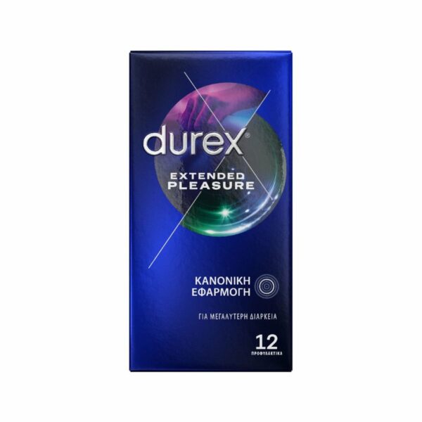 Durex Προφυλακτικά Extended Pleasure με Επιβραδυντικό 12τμχ