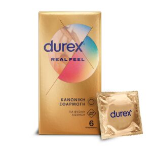 Durex Προφυλακτικά Real Feel χωρίς Λάτεξ 6τμχ