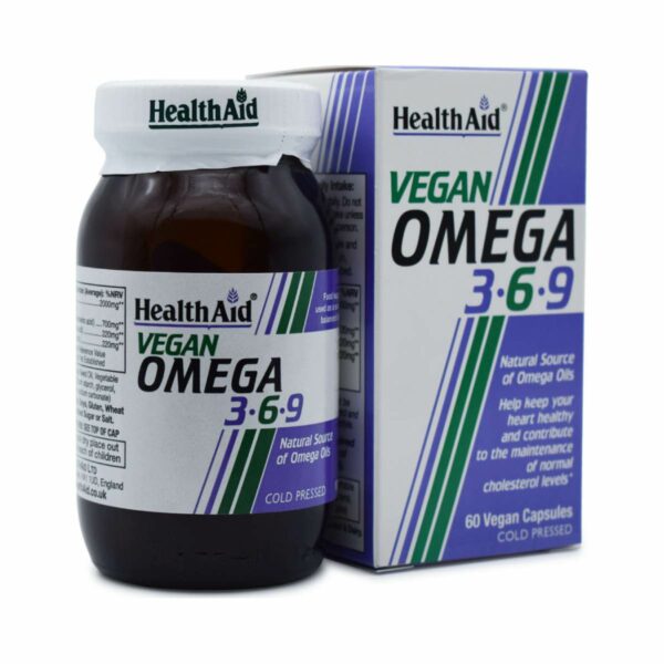 Health Aid Vegan Omega 3 6 9 Κατάλληλο για Παιδιά 60 φυτικές κάψουλες