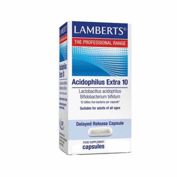 Lamberts Acidophilus Extra 10 Προβιοτικά Για Τη Διατήρηση Της Ισορροπίας Της Εντερικής Χλωρίδας 60 Κάψουλες