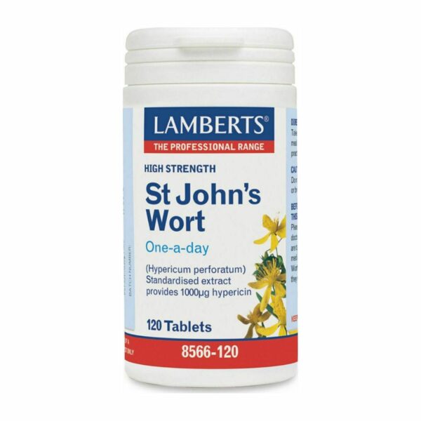 Lamberts St. John's Wort Βαλσαμόχορτο, Βότανο του Αγίου Ιωάννη ή Υπερικόν (Hypericum perforatum) 120 ταμπλέτες