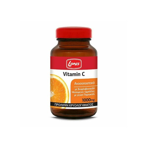 Lanes Vitamin C Συμπλήρωμα Διατροφής με Βιταμίνη C και Βιοφλαβονοειδή Σταδιακής Αποδέσμευσης, 1000mg 30 Ταμπλέτες