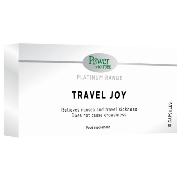 Power of Nature Platinum Range Travel Joy για την Αντιμετώπιση της Ναυτίας, 10caps