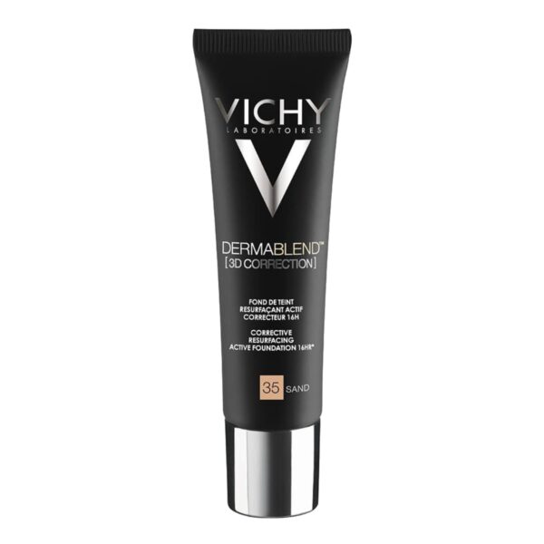 Vichy Dermablend No.35 3D Sand Make Up Ενεργής Διόρθωσης 16 Ωρών για Υψηλή Κάλυψη και Επανόρθωση, 30ml