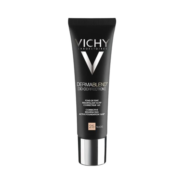 Vichy Dermablend No.25 Correction 3D Nude Make Up Ενεργής Διόρθωσης 16 Ωρών για Υψηλή Κάλυψη και Επανόρθωση, 30ml