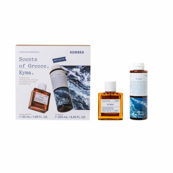 Korres Scents of Greece Promo Kyma με Eau de Toilette Άρωμα, 50ml & Shower Gel Αφρόλουτρο, 250ml, 1σετ