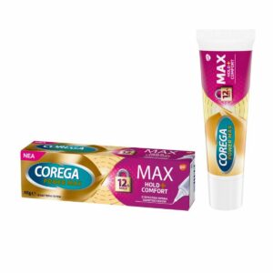 Corega Max Hold+Comfort Στερεωτική Κρέμα Τεχνητής Οδοντοστοιχίας, 40g