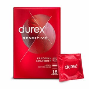 Durex Προφυλακτικά Sensitive Λεπτά 18τμχ