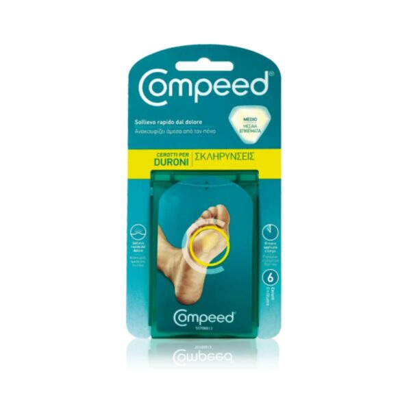 Compeed Επιθέματα με Gel για τους Κάλους Medium 6τμχ