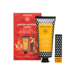 Apivita Promo Winter Wonders Honey με Κρέμα Χεριών Εντατικής Ενυδάτωσης, 50ml & Lip Care Μέλι, 1τεμ, 1σετ