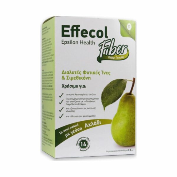 Epsilon Health Effecol Fiber Διαλυτές Φυτικές Ίνες & Σιμεθικόνη, 14 φακελίσκοι των 30ml