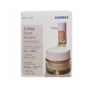 Korres Promo White Pine Κρέμα Νυκτός Λευκή Πεύκη για Αναπλήρωση Όγκου, 40ml & Δώρο Ορός Προσώπου Λευκή Πεύκη για Αναπλήρωση Όγκου, 15ml, 1σετ