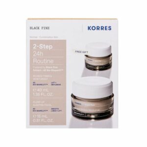 Korres Promo με Black Pine Μαύρη Πεύκη Κρέμα Ημέρας για Σύσφιξη & Lifting, 40ml & Δώρο Black Pine Κρέμα Νυκτός για Σύσφιξη & Lifting, 15ml, 1σετ