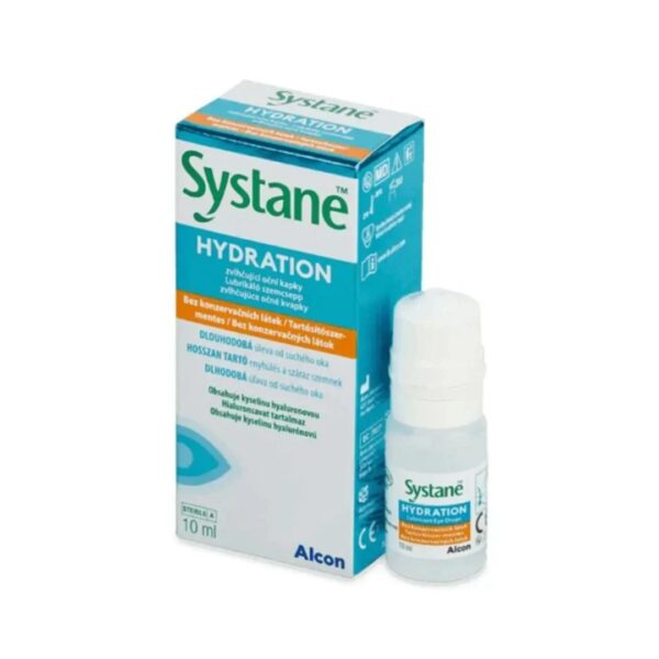 Alcon Systane Hydration Λιπαντικές Οφθαλμικές Σταγόνες με Υαλουρονικό Οξύ, 10 ml