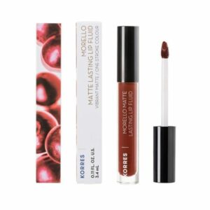 Korres Morello Matte Lasting Lip Fluid Υγρό Ματ Κραγιόν, 3,4ml