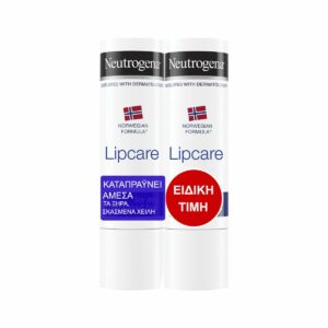 Neutrogena Promo Lipcare Ενυδατικό Στικ Χειλιών, 2x4.8g