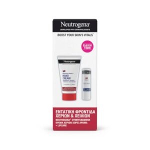 Neutrogena Promo Pack Norwegian Formula Εντατική Φροντίδα Χεριών & Χειλιών με Hand Cream Concentrated Unscented Συμπυκνωμένη Κρέμα Χεριών χωρίς Άρωμα, 75ml & Lipcare Ενυδατικό Στικ Χειλιών, 4,8g, 1σετ