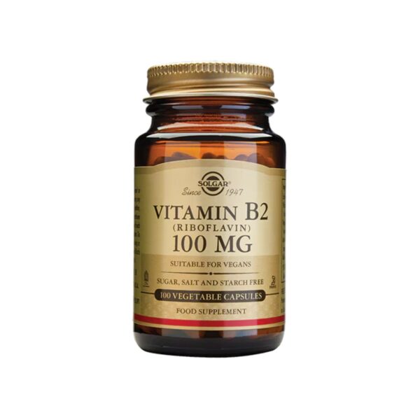 Solgar Vitamin B2 100mg (Riboflavin), 100veg.caps