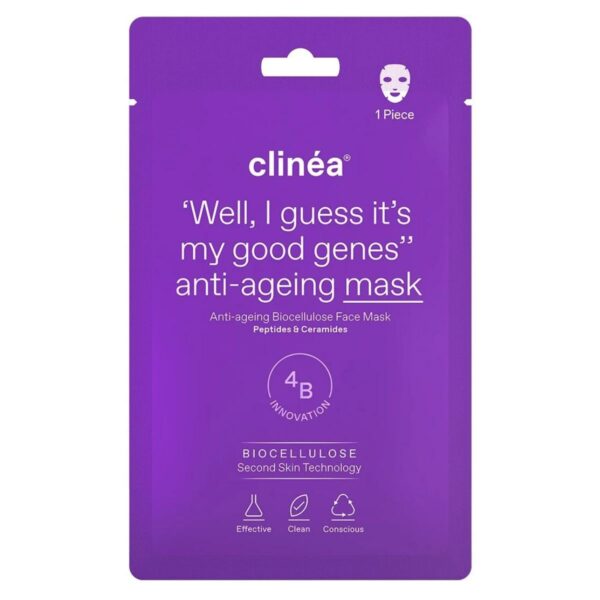 Clinea Anti-ageing Biocellulose Face Mask Αντιγηραντική Μάσκα Προσώπου, 1τεμ