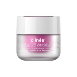 Clinea Bak Off Wrinkles Rich Πλούσιας Υφής SPF20 Αντιγηραντική Κρέμα Ημέρας, 50ml