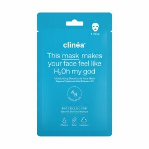 Clinea Moisturizing Biocellulose Face Mask Μάσκα Προσώπου για Ενυδάτωση, 1 τεμ