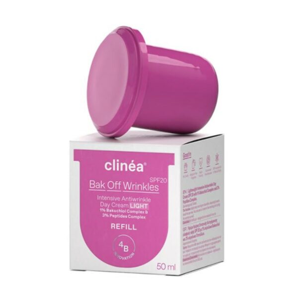 Clinea Refill Bak Off Wrinkles Light Ελαφριάς Υφής SPF20 Κρέμας Ημέρας, 50ml