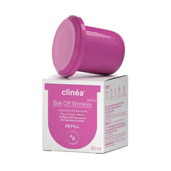 Clinea Refill Bak Off Wrinkles Rich Πλούσιας Υφής SPF20 Κρέμας Ημέρας, 50ml