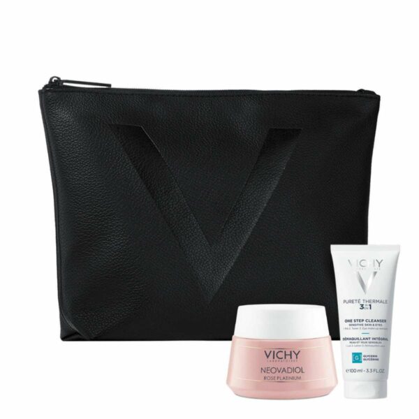 Vichy Xmas Set Περιποίησης Προσώπου Neovadiol Rose Platinium Κρέμα Φροντίδας της Ώριμης Επιδερμίδας, 50ml & Δώρο Purete Thermale 3in1 Γαλάκτωμα Καθαρισμού, 100ml & Δερμάτινο Νεσεσέρ, 1σετ